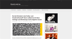 Desktop Screenshot of kunstundso.com