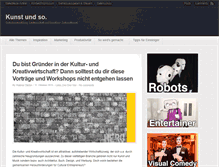 Tablet Screenshot of kunstundso.com